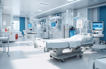 modern emergency room in a hospital 