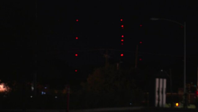 Flashing Radio Towers 