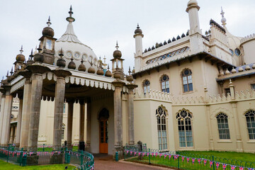 oriental building in a cloudy day 
