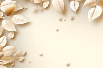 Fototapeta premium Floral border frame card template. multicolor flowers, leaves, for banner, wedding card. Springtime composition with copy-space, Generative AI illustration