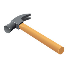 vector hammer isolated on white background