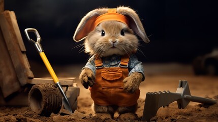 Contractor Bunny: Building Fluffy Dreams