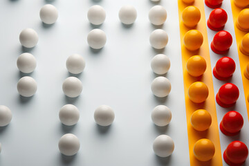 Chaos vs. order, business concept and strategy