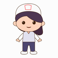 Cute Nurse Avatar with uniform