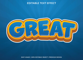 great editable text effect template with abstract background use for business brand and logo