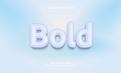 Bold 3d text, Editable text effect