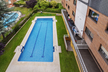 Pool of a residential complex