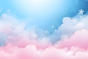 Foto auf Acrylglas Fantasielandschaft Abstract starlight and pink and purple clouds stardust, blink, background, presentation, star, concept, magazine, powerpoint, website, marketing, 