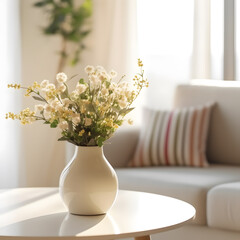 3d rendering of product display and demonstration for product, demo, backdrop, mockup, daylight, nature, beige 