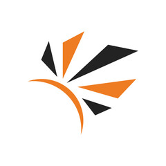 sun logo template. Icon Illustration Brand Identity. Isolated and flat illustration. Vector graphic