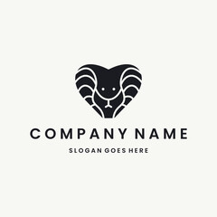 Fototapeta premium Cobra Logo vector design template black logo and white background