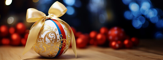 easter egg with ribbon and bow generata IA