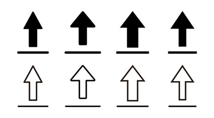 Upload icon set illustration. load data sign and symbol