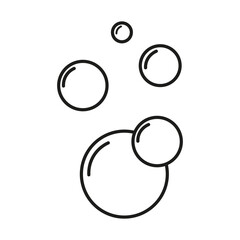 bubble icon. Soap bubbles icon. Vector illustration. EPS 10.