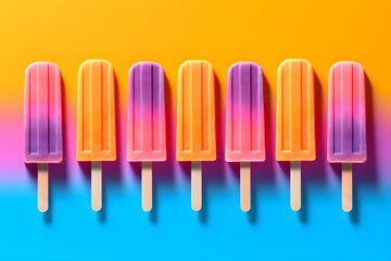 アイスキャンディーの背景素材　with generative ai