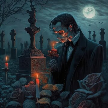 A Dead Man in a Cemetery
