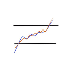 Stock graph with arrow