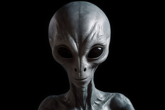 Alien - UFO - Extraterrestrial - Created with Generative AI technology.