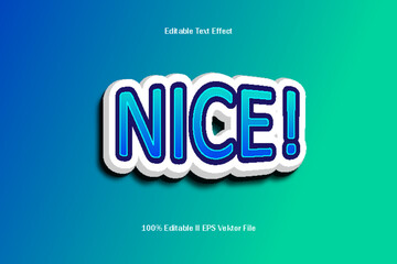 Nice Editable Text Effect Emboss Cartoon Gradient Style