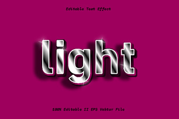 Light Editable Text Effect 3d Emboss Cartoon Gradient Style