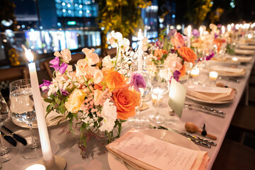 Beautiful Wedding Natural Arch Flowers Events Romantic Love Stunning Flower Event Ceremony Reception Bokeh Table Settings Rose Candles