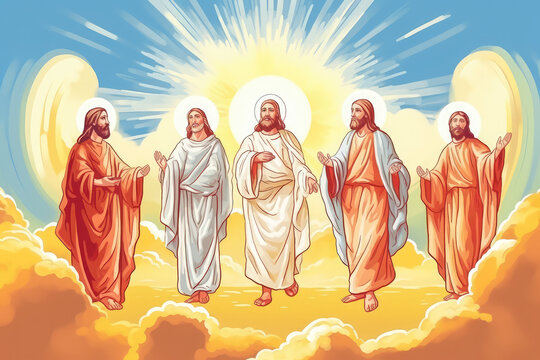 Background information about the ascension day of the son of God, generative AI	

