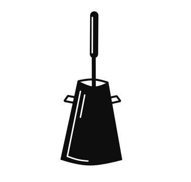 Concrete slump testing vector icon design.