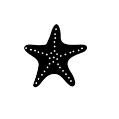 Starfish simple flat icon illustration on white background..eps