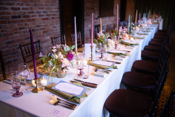 Beautiful Wedding Flowers Bouquet Event Design Arrangement Floral Events Reception Ceremony Love Romantic Tableware Silverware Invitation Centerpiece Glass Bokeh Background Garden Nature Pretty Lights