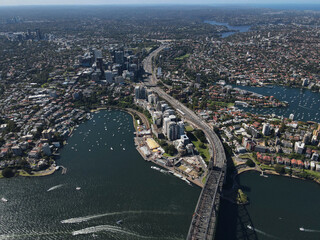 Sydney Harbour - North Sydney aerial