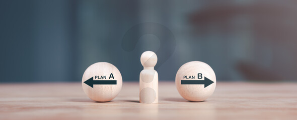decision concept find alternatives success or business opportunities ,making decisions with right...