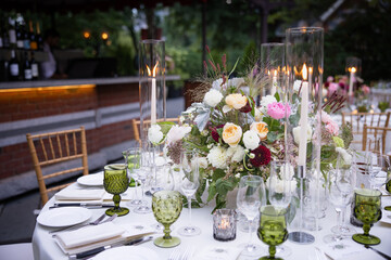 Botanical Garden Wedding Flowers Event Bouquet Forest Fairytale Flower Events Table Setting Centerpiece Arrangement Design Candles