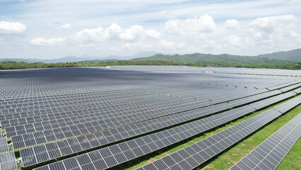 Solar Panels with trackers in caribbean country