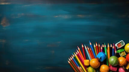 vibrant chalkboard background to commemorate Back to School