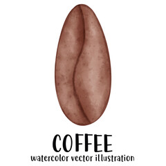 Cute Coffee, Coffee watercolor, Coffee vector illustration