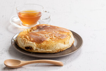 パンケーキと紅茶　pancakes and tea	