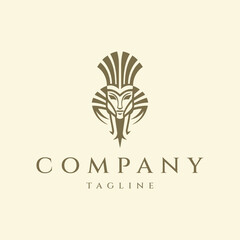Egypt god logo design vector illustration