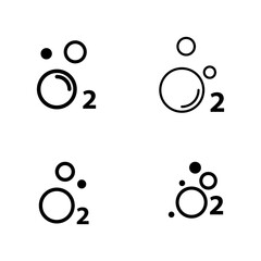 Oxygen O2 Icon set,Oxygen O2 Icon, vector illustration flat design on white background..eps