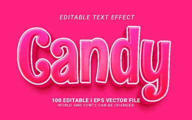 candy text effect
