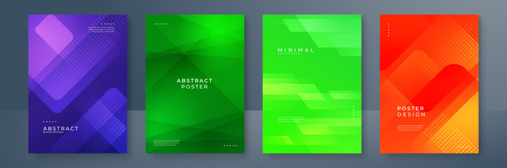Minimal covers design. Shape colorful design. Future geometric patterns.