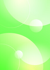 Vector green gradient abstract geometric poster