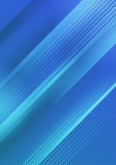 Fototapeta premium Modern abstract covers layout design template, Vivid and bright blue gradient, Annual report design, Poster and Banner, 4 set sign, Flat style vector illustration artwork.