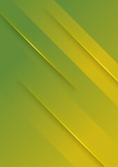 Minimal geometric background. green elements with fluid gradient. Dynamic shapes composition.