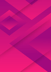 Abstract magenta geometric background. Dynamic shapes composition. Cool background design for posters. Vector illustration