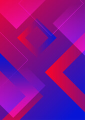 Abstract blue purple pink geometric background. Dynamic shapes composition. Cool background design for posters. Vector illustration