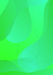 Fototapeta na wymiar Abstract template brochure design with green geometric background