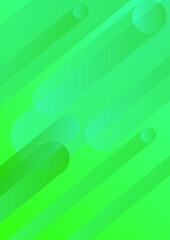 Vector green abstract geometric poster