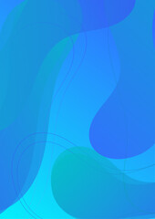 Abstract blue gradient geometric cover designs