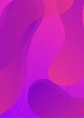 Abstract magenta purple gradient geometric cover designs