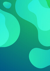 Minimal geometric tosca geometric shapes light technology background abstract design. Vector illustration abstract graphic design pattern presentation background web template.